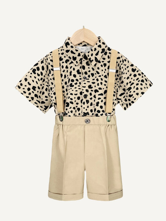 Summer British-style Children's Overalls Set for Performances - 2 Style